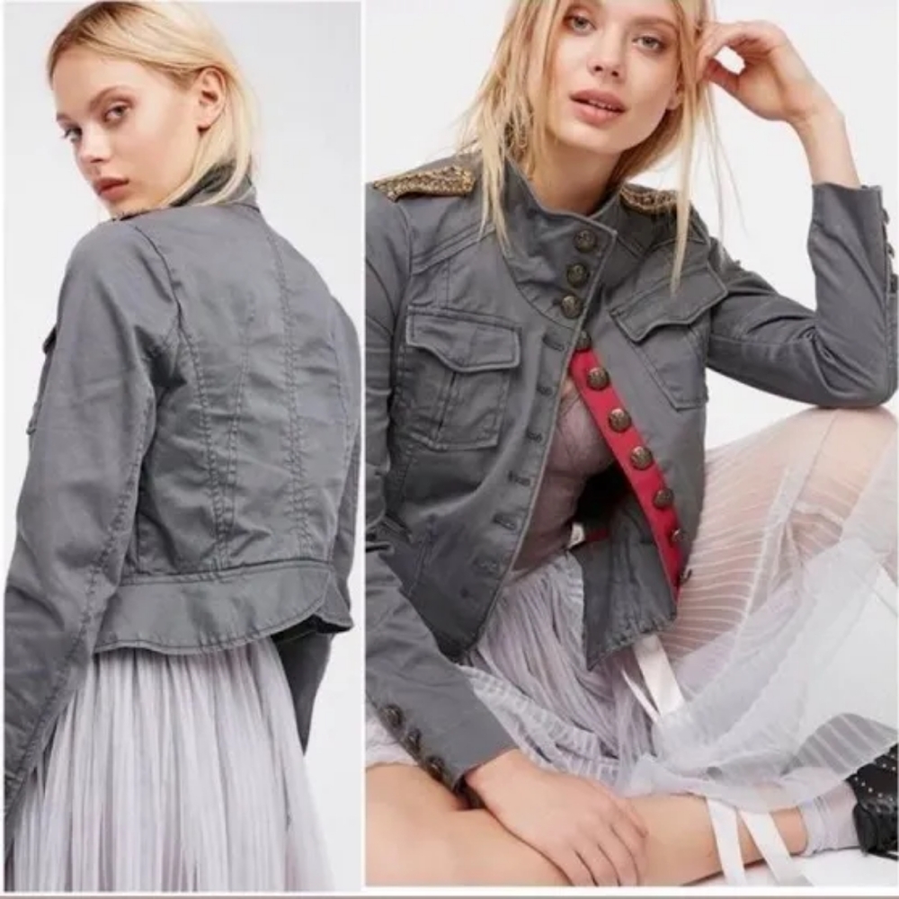 XS free people military jacket